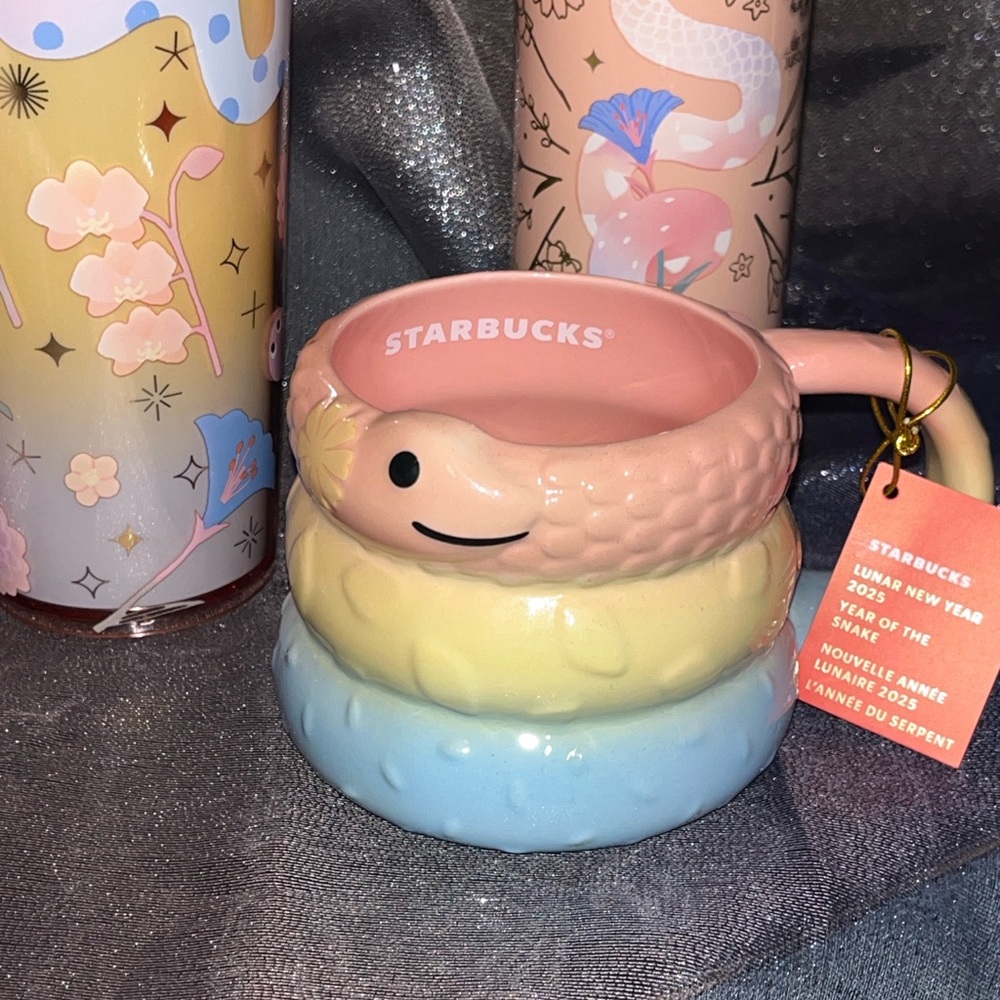 Starbucks Lunar New Year Year of the Snake 3 piece bundle collection